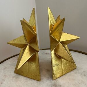 Gold Star Bookends